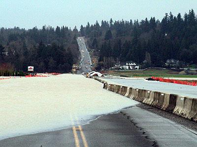 Why did Highway 9 (SR9) Flood?