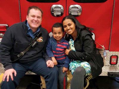 Fire District 7 has a very special station visit